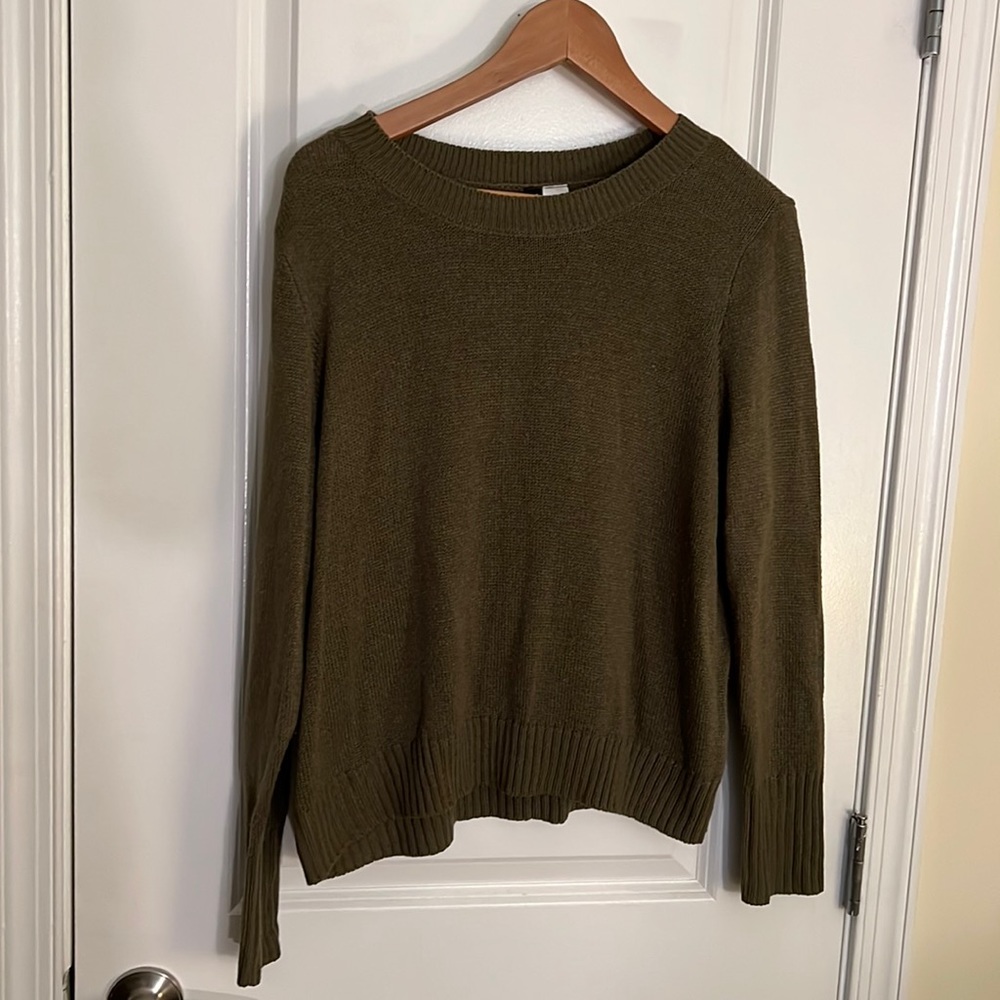 Olive green h&m L sweater